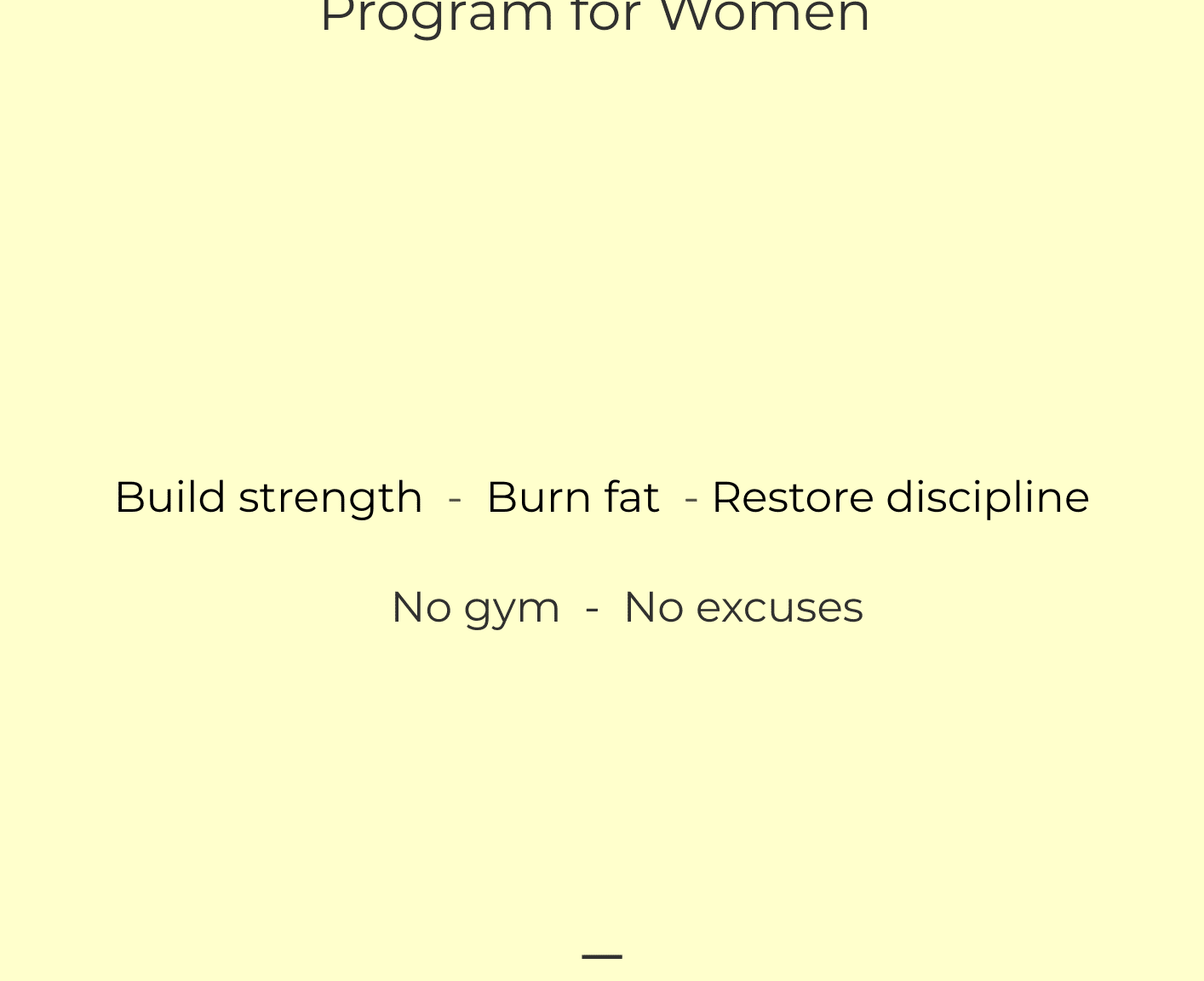 STRONG AT HOME - Transformation Basic