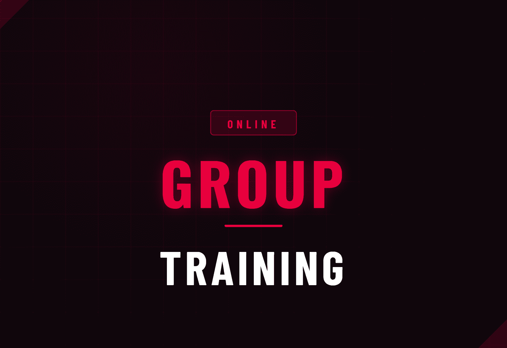 ONLINE GROUP TRAINING